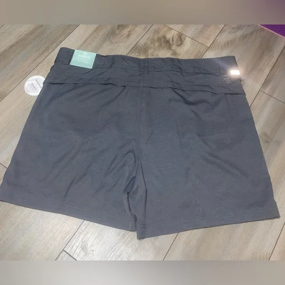 Magellan Outdoors Charcoal Flat Front Shorts - Picture 2 of 5